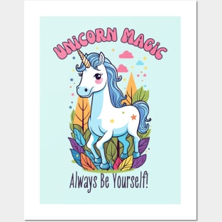 Unicorn magic for kids Posters and Art